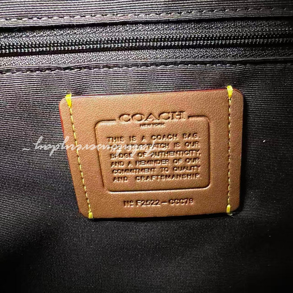 Coach Rowan Large Satchel Bag Crossbody In Suede/Im/Vintage Brown CCC79 NWT - Picture 6 of 12